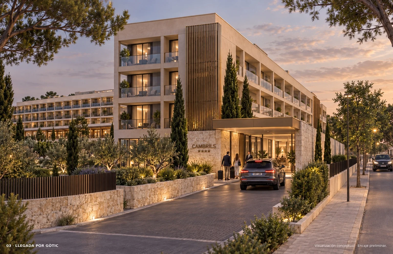 Hotel Cambrils — vista del proyecto