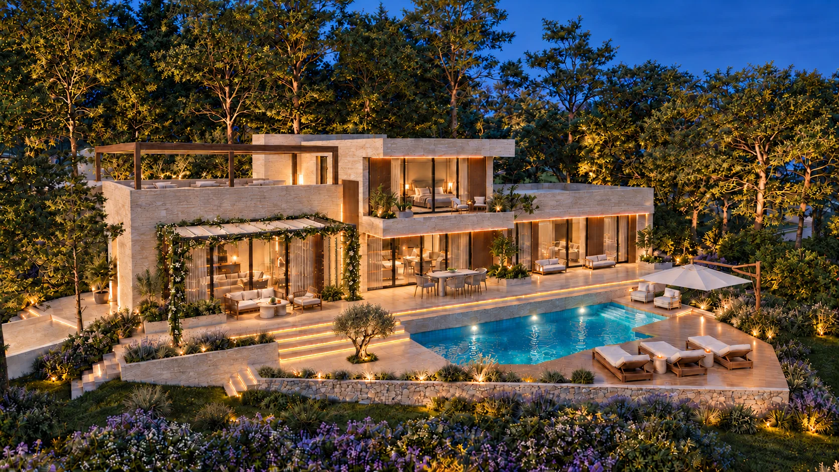 Villa Solemne — vista del proyecto